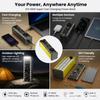 Power Bank Super Быстрая Зарядка PD 65W/45W/20W Модуль DIY Корпус Со Встроенным Зарядным Кабелем DIY Батарейный Блок Место для 8-Элементного Аккумулятора