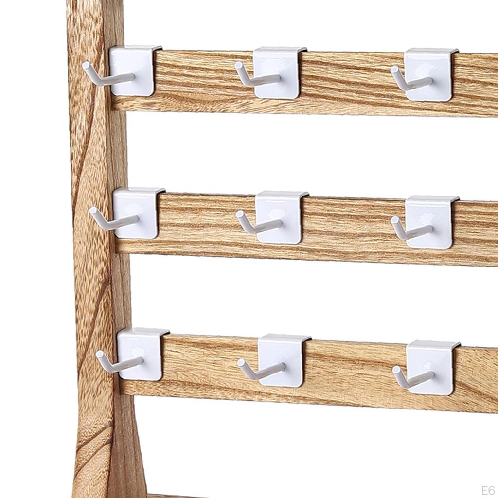 Подставка для сережек для продажи, деревянная ювелирная стойка большой емкости для продажи