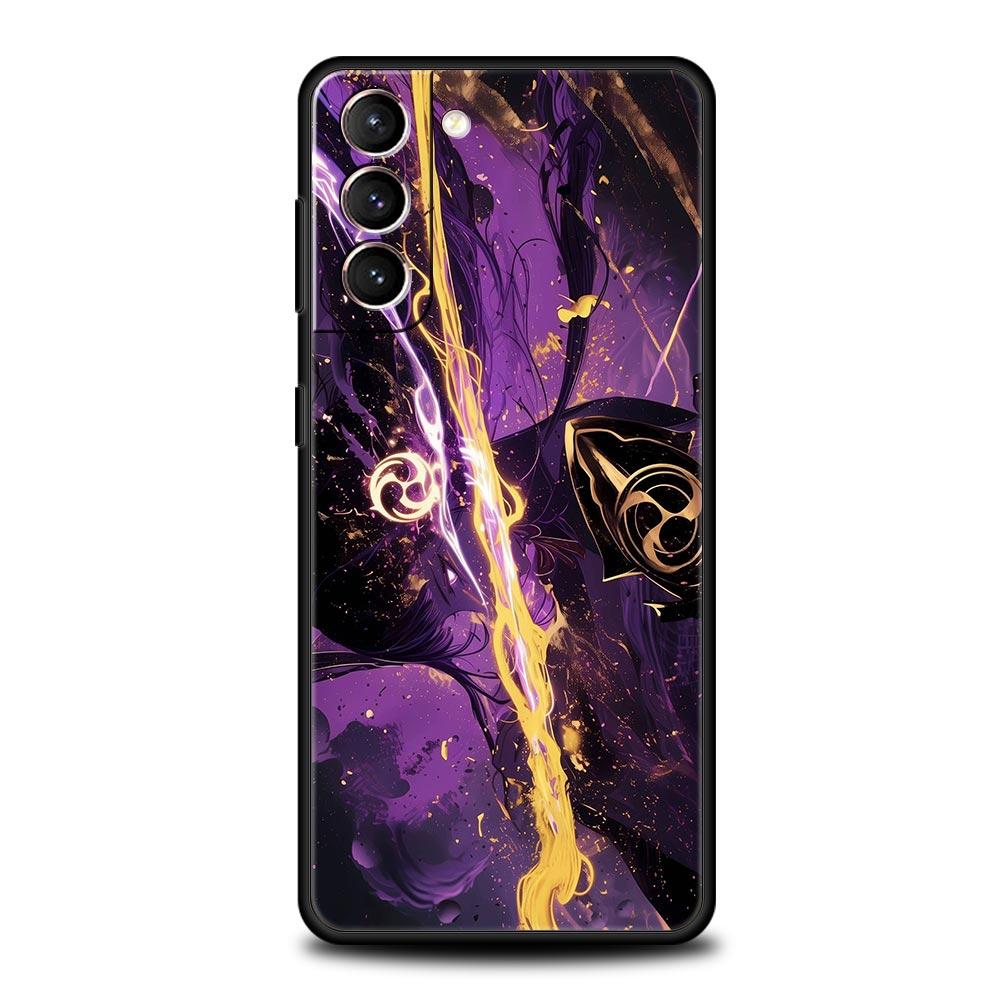 Мягкий чехол для телефона Raiden Shogun Genshin Impact для Samsung Galaxy S25 Edge S24 Plus S23 FE S22 S21 S20 Ultra 5G S10 Защитная крышка