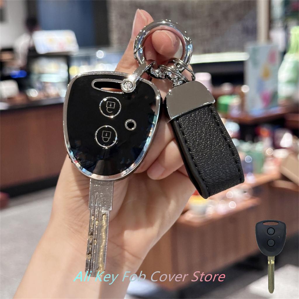 Чехол для брелока с ремешком для ключей для TOYOTA Grand New Avanza Daihatsu Xenia PERODUA Alza Myvi Axia Perodua 2 кнопки