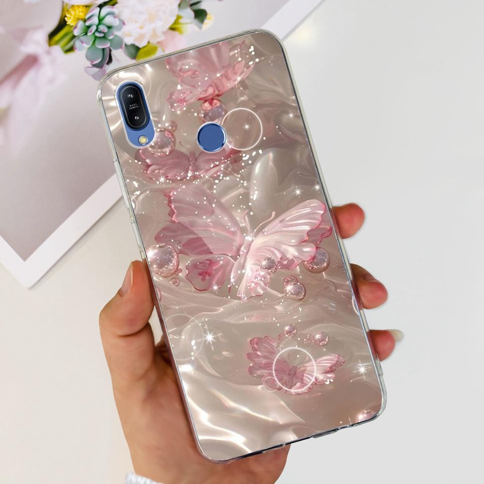 For Asus Zenfone Max (M2) ZB633KL / Max Pro M2 ZB631KL Case Cartoon Girly Flower Cartoon Design Clear Soft Silicone Back Cover