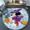 1pc Mickey Round Area Rug - Non-Slip, Machine Washable Polyester Carpet for Living Room & Bedroom Decor