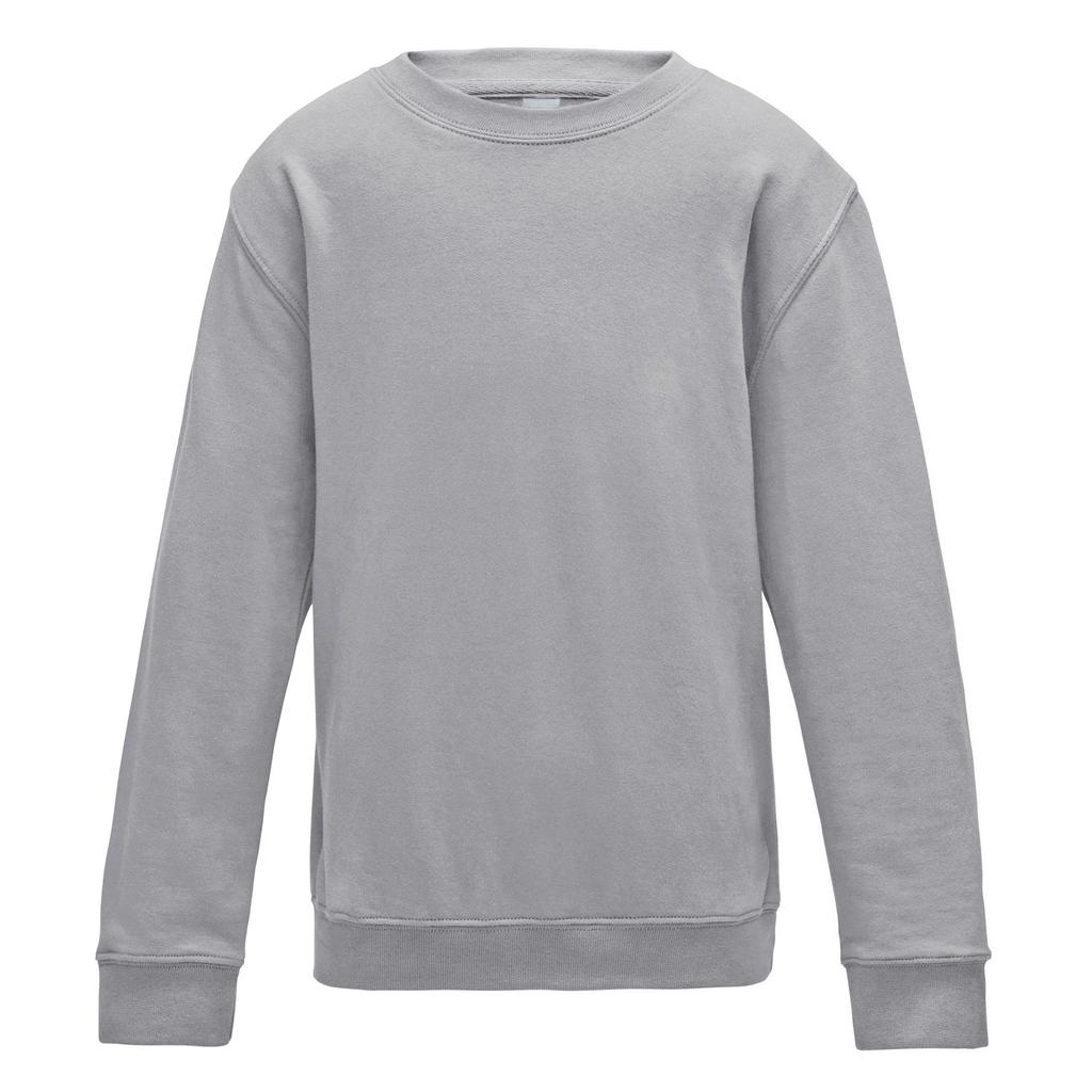 AWDis Just Hoods Childrens/Kids Plain Crew Neck Sweatshirt