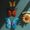 Iron Art Wall Hanging 3D Butterfly Pendants Wall Hanging Home Room Crafts Wall Decor Ornaments Wall Art Decoration