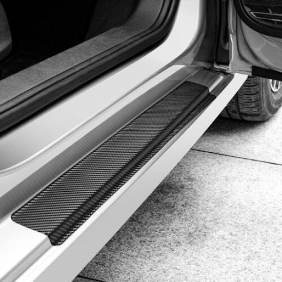 4x Car Parts Car Door Plate Sill Scuff Cover Anti-Scratch Sticker Accessories