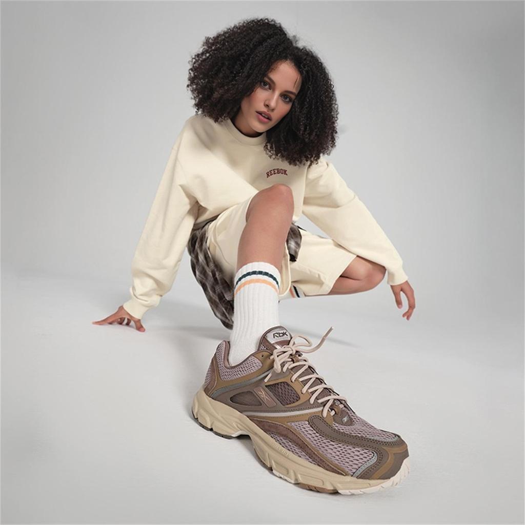 Reebok Rbk Premier Trinity Kfs Durable Breathable Low Top Running Shoes Unisex Sneaker Brown Gray 100074436