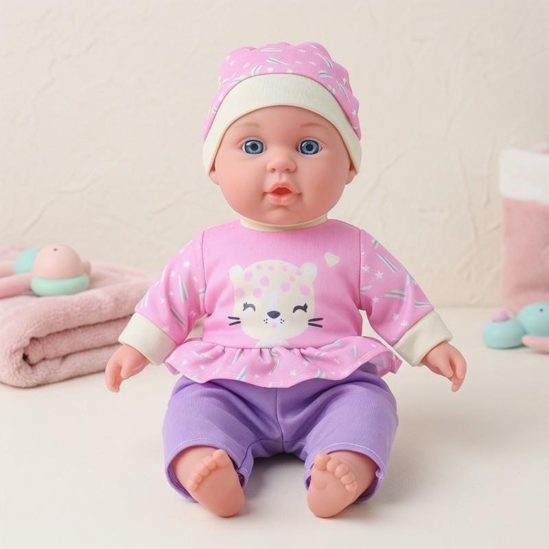 12 Inch Soft Plush Baby Doll Toddlers 4-6 Years Cotton Body Role Play Toy With CE CPC Certification
