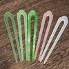 Acetic Acid U Shape Hairpin Chinese Style Hair Stick  Hair Sticks for Long Hair