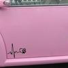 Автомобильная наклейка Сердцебиение Любовь Следы Собаки Забавные Авто Наклейки Светоотражающая Виниловая Наклейка Авто Аксессуары для Украшения Новые