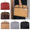 Foldable Garment Bag Portable Solid Color Suit Storage Bag Non-woven Clothing Storage Dustproof Cover Hanging Closet for Travel