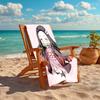 Personalized customized proof beach towel with Demon Slayer character theme  pattern - soft, absorbent, quick-drying, perfect swimming, camping&bathin