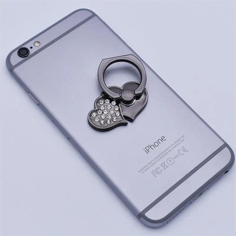 Модный Роскошный Алмазный Блестящий Камень Металлический Кольцо-Держатель для Мобильного Телефона Держатель для Телефона Вращающееся Кольцо-Держатель для iPhone Samsung
