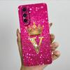 Для Samsung Galaxy A37 A57 5G 2025 Чехол для пары с короной и начальной буквой SM-A376B SM-A5760 Мягкий силиконовый корпус с защитой объектива