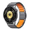 22mm Norman Magnetic Buckle Titanium Metal Silicone Watch Band, Adjustable Premium Replacement Sport Wrist Strap