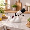 Housewarming Gift for Wine Enthusiasts Creative Rabbit Rack, 3D Printed PLA Desktop Holder, Stable Kitchen Bar Counter Ornament Cute Bunny Bottle