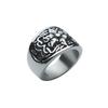 Hexagonal Star Flower Exaggerated Ring Domineering Men's Ring Punk Style Ring