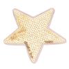 7Pieces Colorful Sequined Star Patches Clothing Craft Materials Fabric Applique For Hairclip And Craft Applications