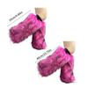 Women Furs Leg Warmer Winter Furry Long Boot Cuffs Fuzzy Shoe Cover Party Costume for Holiday Festival Performances Play