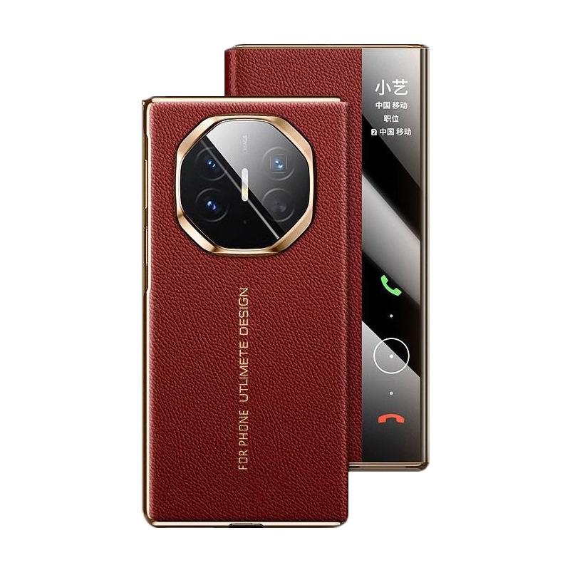 Применимо к чехлу для мобильного телефона Huawei MateX5, новая книжка-крышка, второе изменение XT гальваническое покрытие, Phnom Penh противоударный вращающийся держатель