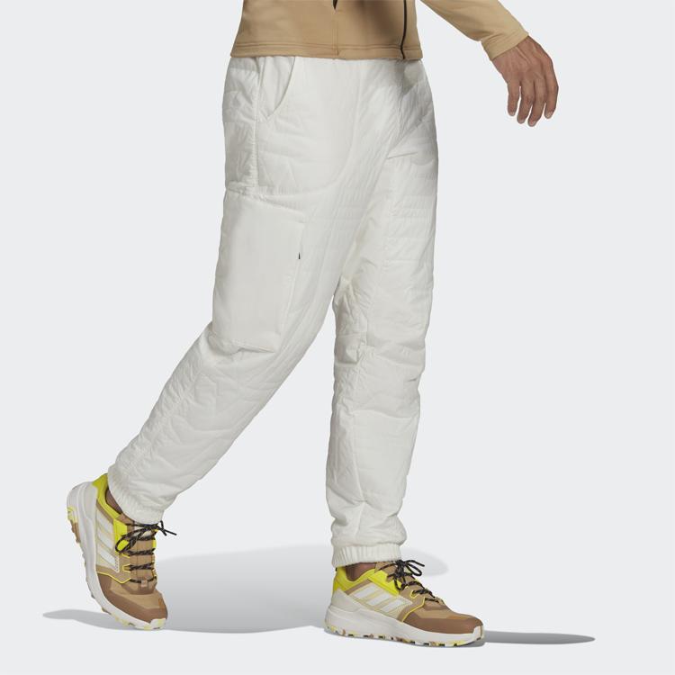 Adidas Outdoor Thermal Tapered Fit Knitted Sports Pants Unisex Bottoms White GQ3681