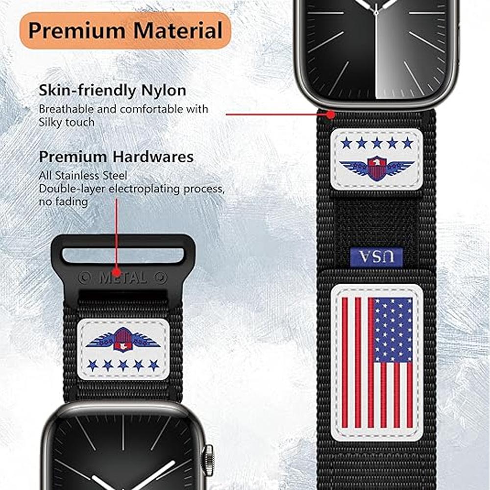 StrapS for Apple Watch Ultra 2 Band 49mm 46mm 42mm 45mm 44mm Nylon Alpine Sport bracelet Correa iWatch Series 10 9 7 6 5 4 8 SE