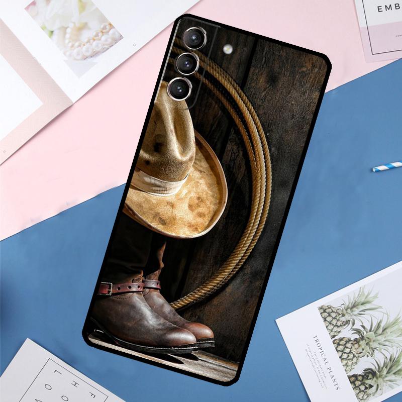Чехол Cowboy для Samsung Galaxy S24 S23 S22 Ultra S20 S21 FE S8 S9 S10 Plus Note 10 20 Ultra