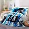 Soccer Player Pink Kit printed flannel breathable and warm blanket, a stylish home gift, suitable for home, office and bedspread use. 15a171
