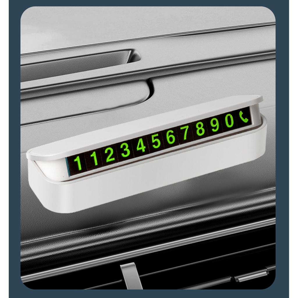 Знак парковки автомобиля Толкайте скрытый светящийся подвижный номерной знак Подарочный номерной знак для временной парковки автомобиля