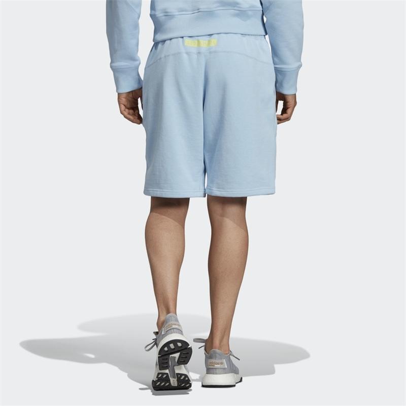 Adidas Оригинальные спортивные повседневные дышащие трикотажные удобные свободные шорты Clover, мужские шорты синего цвета DV1942