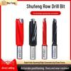 Многошпиндельное вольфрамовое сверло Shufeng для деревообработки: Сверлильный станок, Боковое отверстие, Развертывание, Эксцентриковая петля Предварительно встроенное соединение, Инструмент 3-в-1.