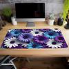 Large purple Daisy flower rubber mouse pad non-slip game table mat Office home computer keyboard pad gaming accessories gift