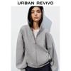 UR Women's Love Zipper Hooded Oversized Coat