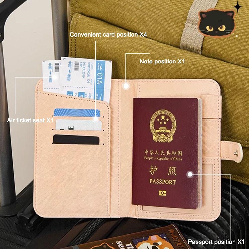 Водонепроницаемая обложка для паспорта из искусственной кожи, кошелек для карт, портативный держатель для паспорта для путешествий