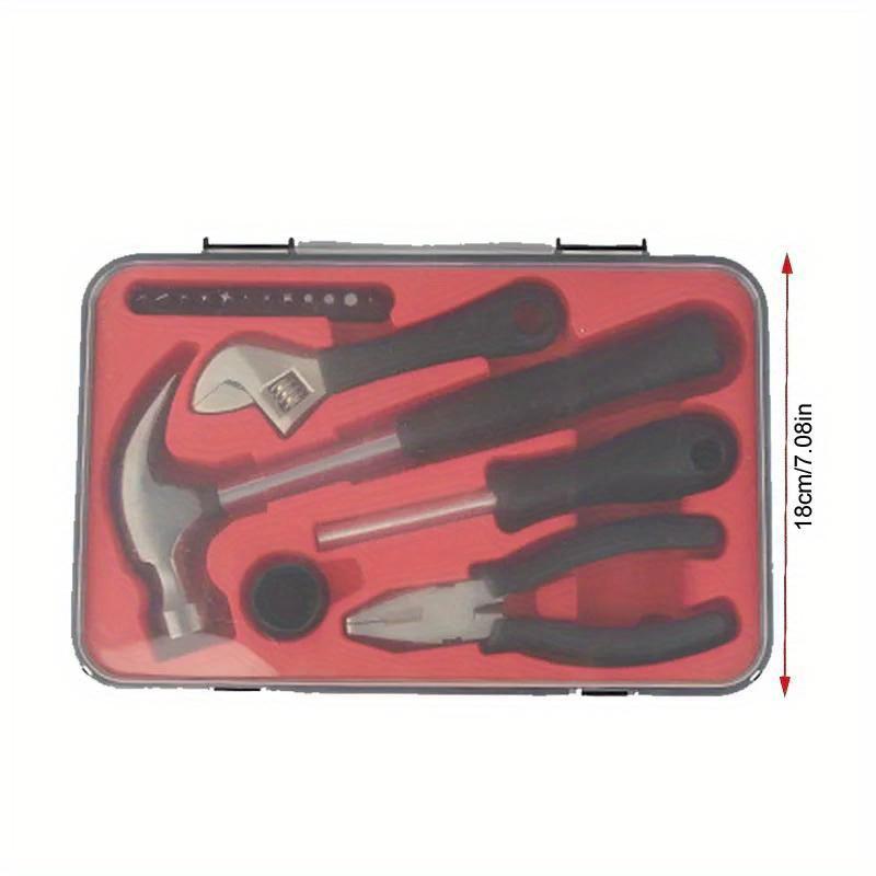 17 предметов роскошный набор инструментов для дома, прочный, удобный, для проектов «сделай сам», портативный набор ручных инструментов для ремонта, ящик для хранения
