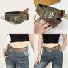 Punk Rock Leather Waist Belt With Vintage Studded Design Daily Supplies Casuals