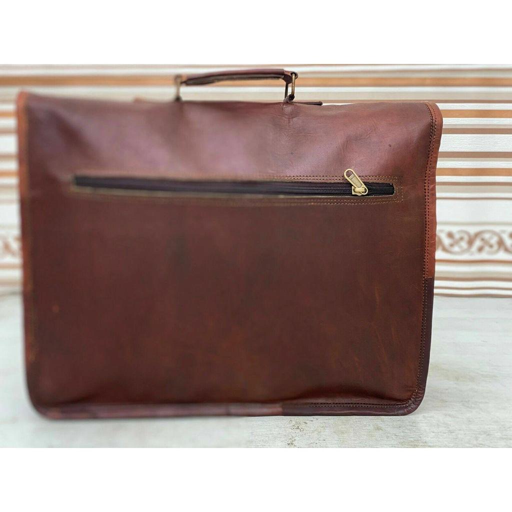 Винтажная коричневая сумка-мессенджер через плечо для ноутбука, портфель (сумка) Мужская кожа