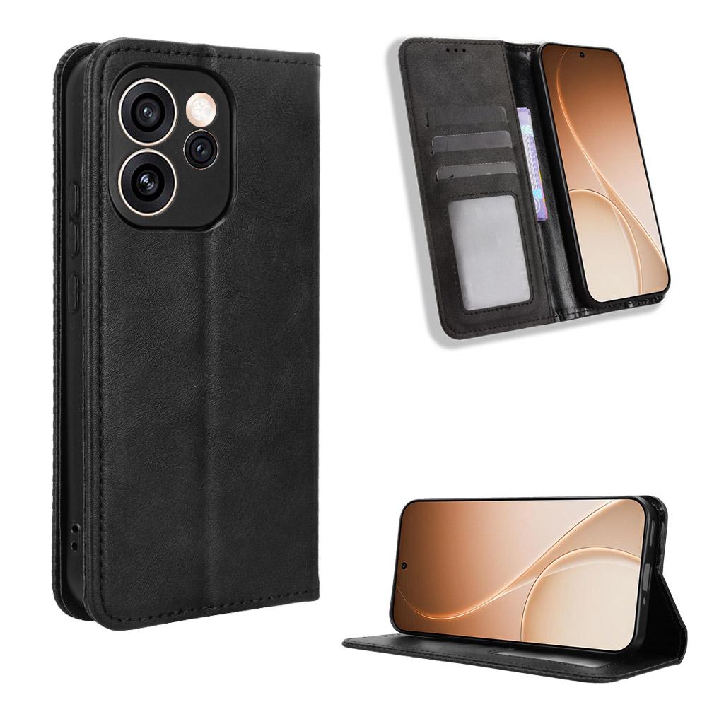 Flip Cover For OPPO Reno15 Pro 5G Leather Case [Flip Vintage Leather] Wallet Shockproof Durable Retro Phone Case