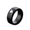 Bxzyrt Japanese Anime Fairy Tail Rings Tattoo Badge Enamel Cartoon Stainless Steel Ring Fashion Cosplay Jewelry for Women Men