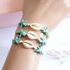 Bohemian Starfish Beaded Bracelet Ornaments Shell Beaded Handstring Turtle Woven Bracelet  Gift