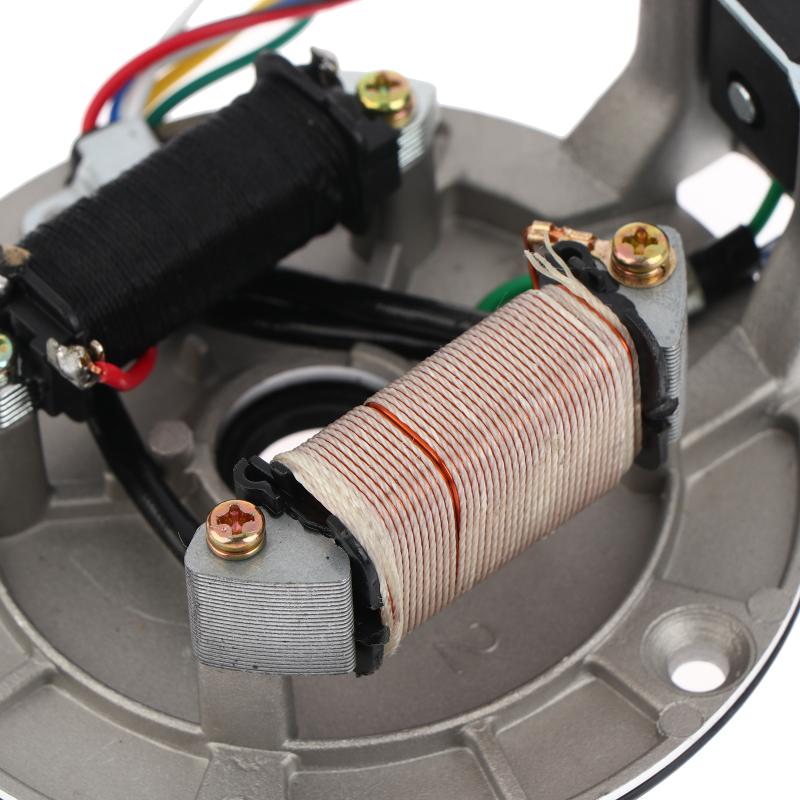 Jh70 Аксессуары для мотоцикла 2-катушечная статорная пластина магнето катушка зажигания Совместимо с 70cc 90cc 110cc 125cc Питбайк грязевой байк