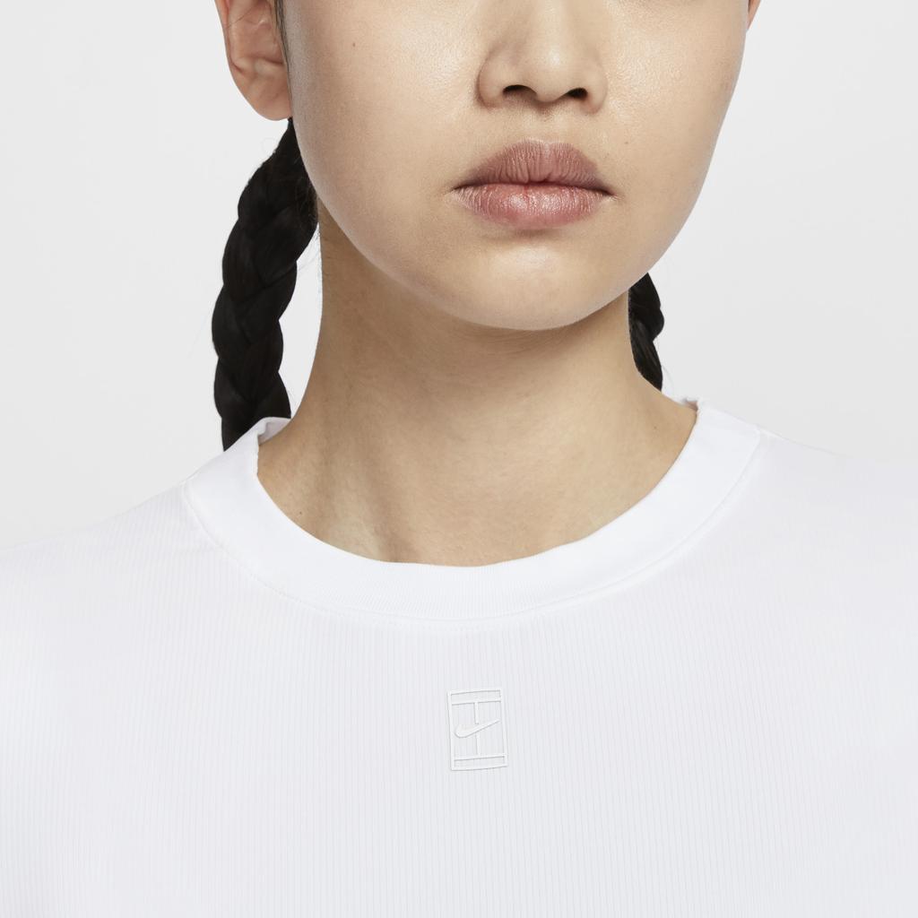 Nike Court Advantage Soft Comfortable Breathable Versatile Short Sleeve T-Shirt Women Tops White HQ2995-100