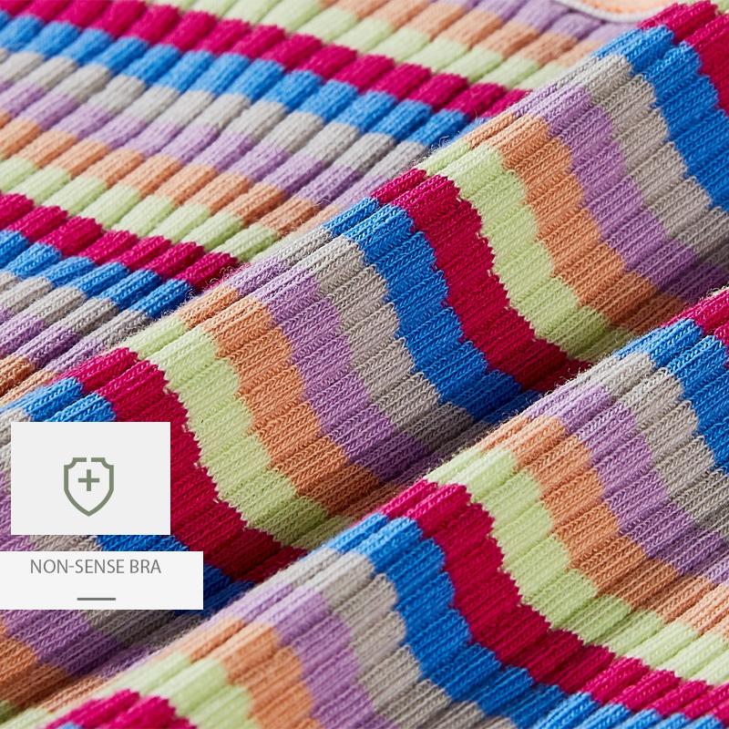 YOUULAR 3 шт./лот, модные женские хлопковые бесшовные стринги, сексуальное красочное полосатое нижнее белье, трусики, стринги, женское нижнее белье, нижнее белье M-XL