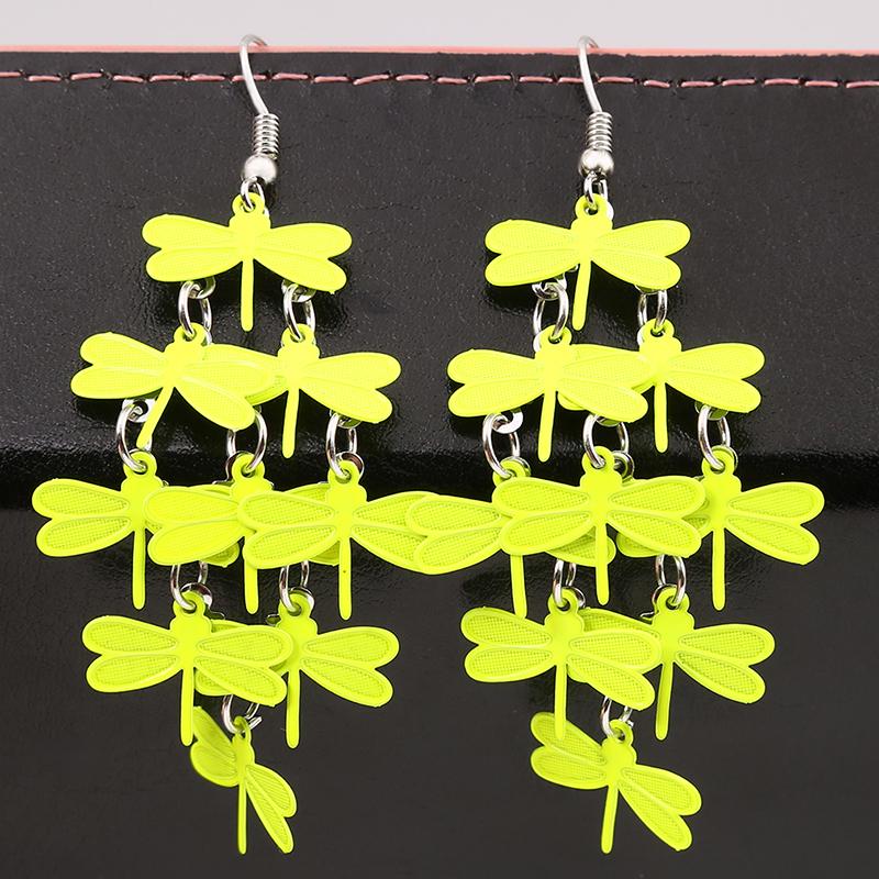 Модные индивидуальные серьги-стрекозы, серьги, экологические красочные серьги, ювелирные изделия