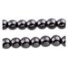Нитка из 32 круглых бусин диаметром 12мм и 12 мм из немагнитного гематита.