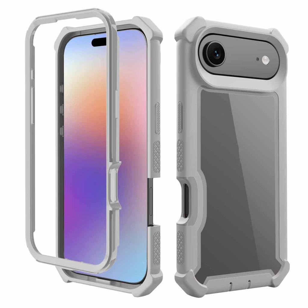 For iPhone 17 Air Case Clear Detachable 2 in 1 Shockproof TPU+PC Phone Back Cover