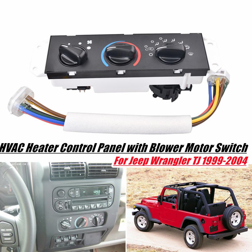 55037473AB Air Conditioning Heater & A/C Climate Control Switch Button For Jeep Wrangler TJ 1999 2000 2001 2002 2003 2004