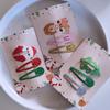 3pc Cute Christmas Santa Claus Glitter BB Hair Side Clips Hairpin for Girls Women Child Holiday Party Gift Hair Accessories