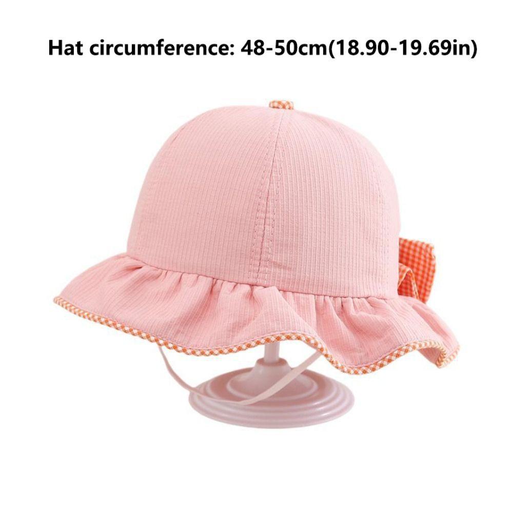 Детская шляпа-ведро Bow, ветрозащитная шляпа рыбака, модная солнцезащитная шляпа, лето