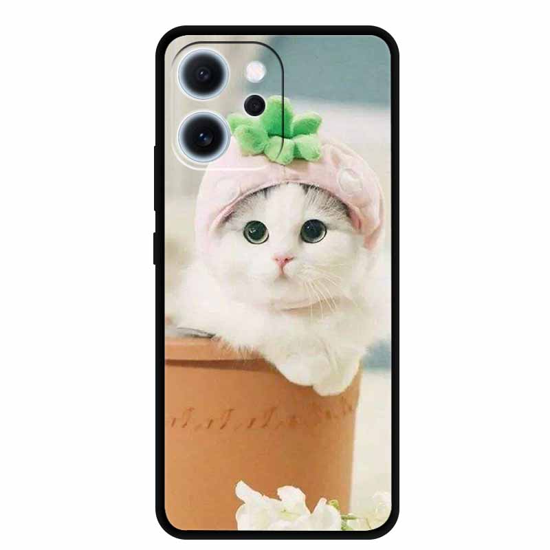 Gift Case For Oppo Reno15 F Back Flower Phone Cover 15F Silicone TPU Cases Reno15F Soft Protector Coque Funda Capa Shell Bumper