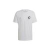 Printed Crew Neck Sports Tee Men Tops White HA0935